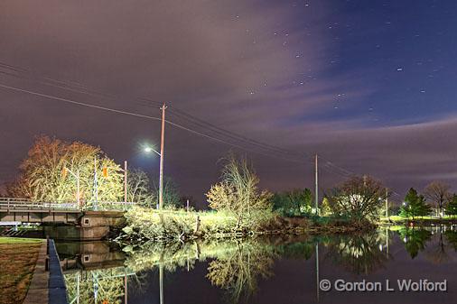 Old Slys At Night_22859.jpg - Photographed along the Rideau Canal Waterway at Smiths Falls, Ontario, Canada.